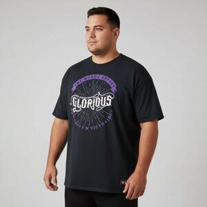 WWE 3XL T-Shirt Bobby Roode Glorious XXXL Plus Size Black Graphic Lootcrate Slam